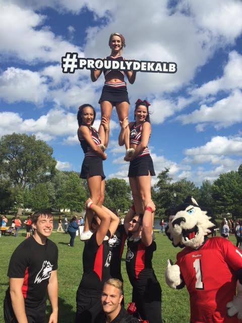 #ProudlyDeKalb Sign at NIU